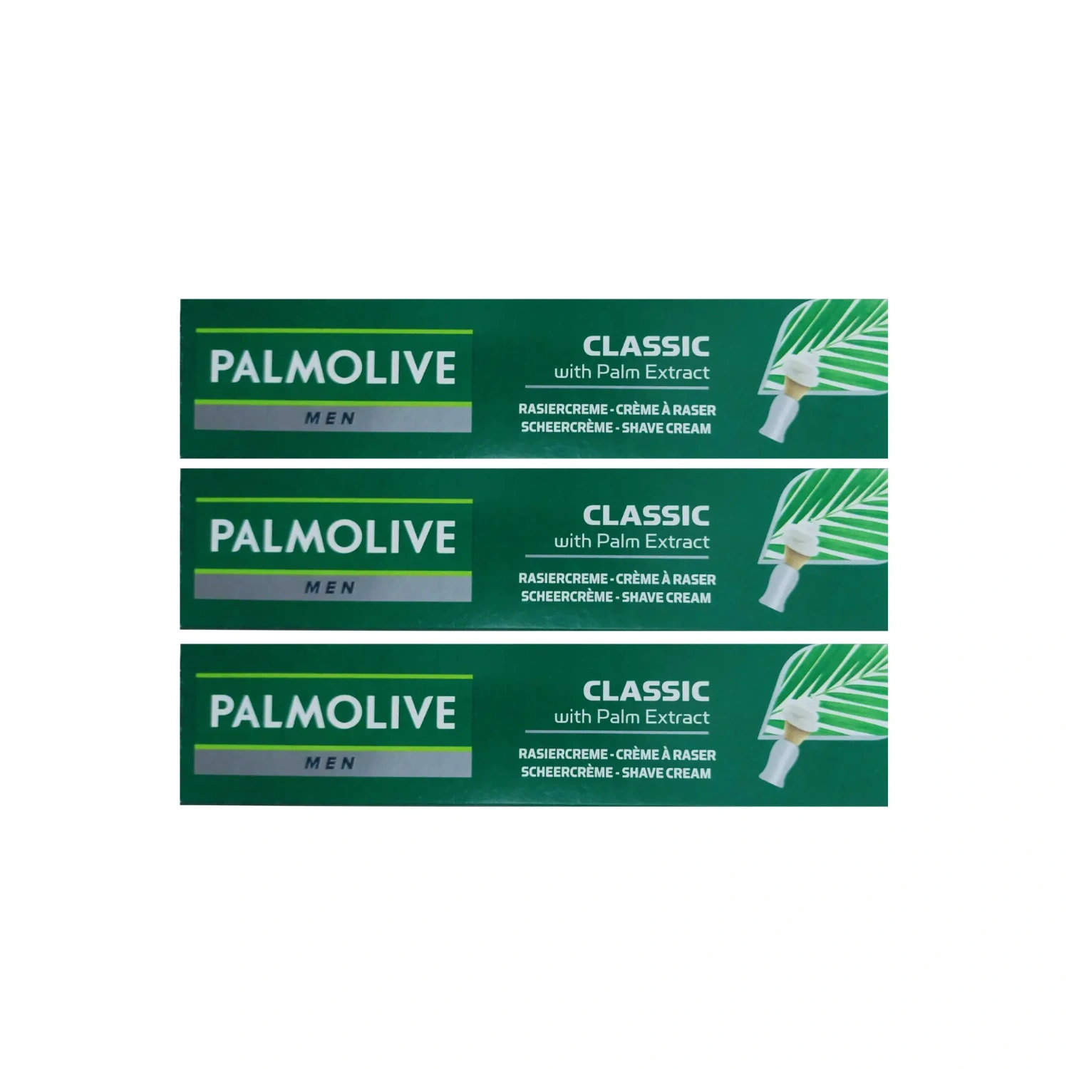 3x Palmolive Men Palm Extract Shave Cream100ml