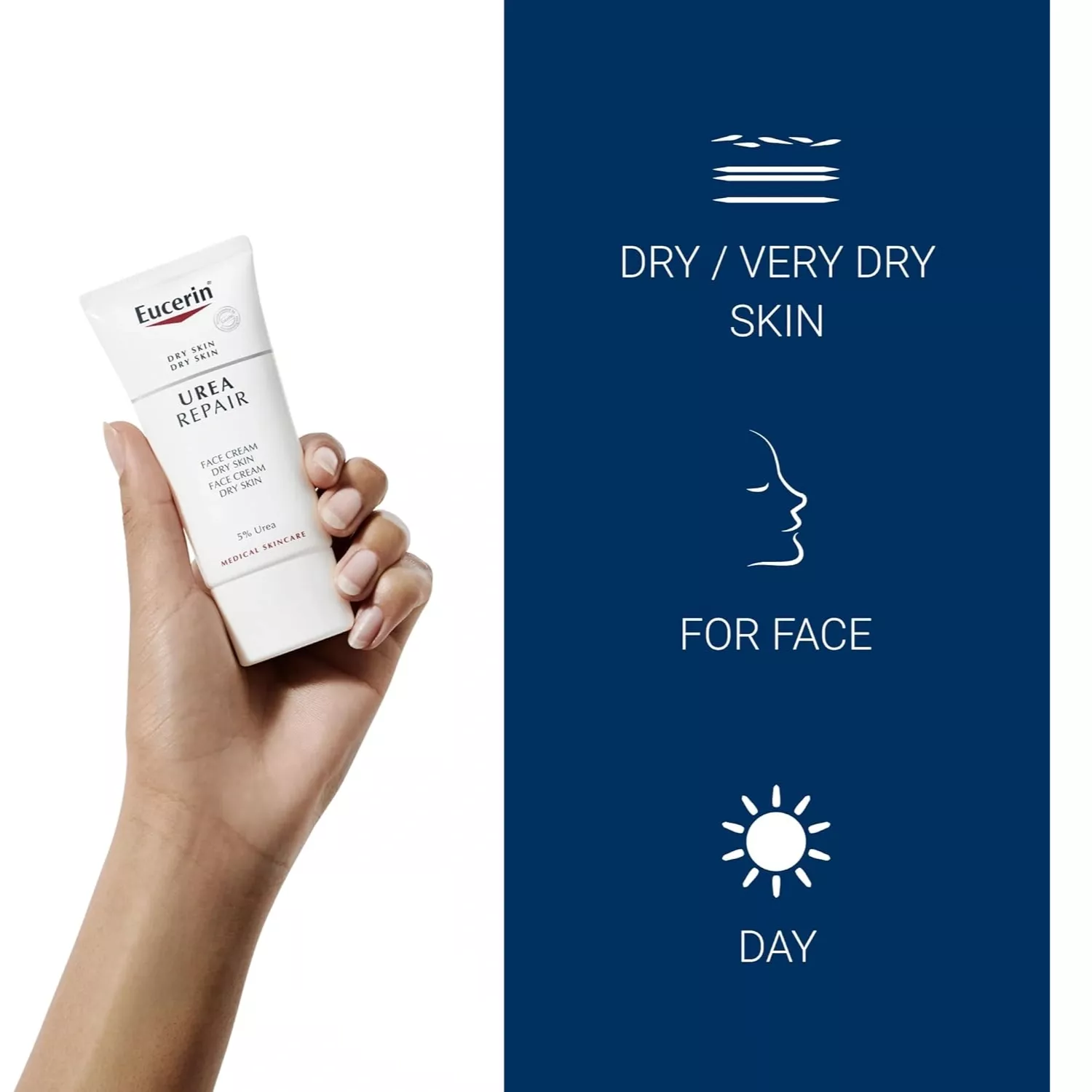 Eucerin Very Dry Skin Face Cream 5% urea 50ml
