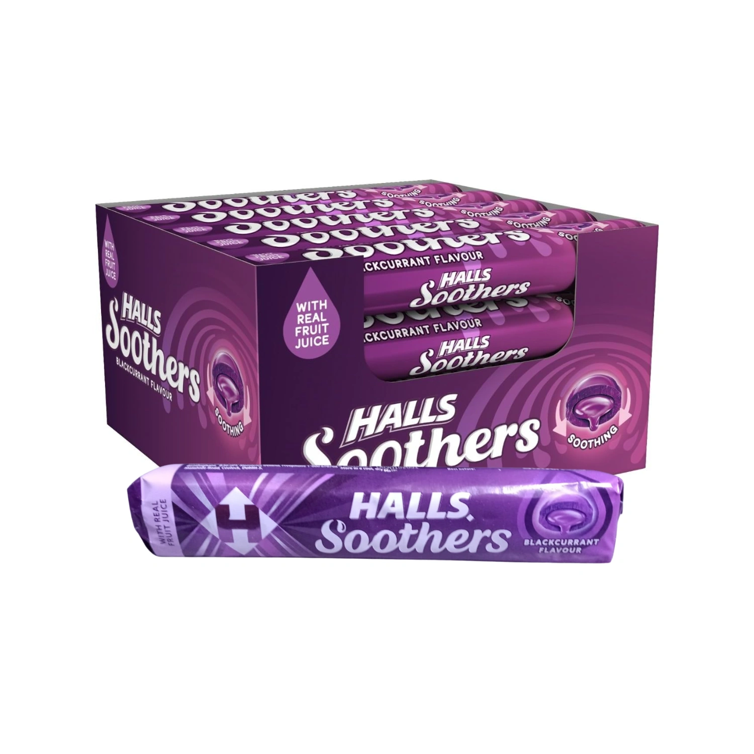 Halls Soothers Blackcurrant 10 Lozenges (Pack of 20)