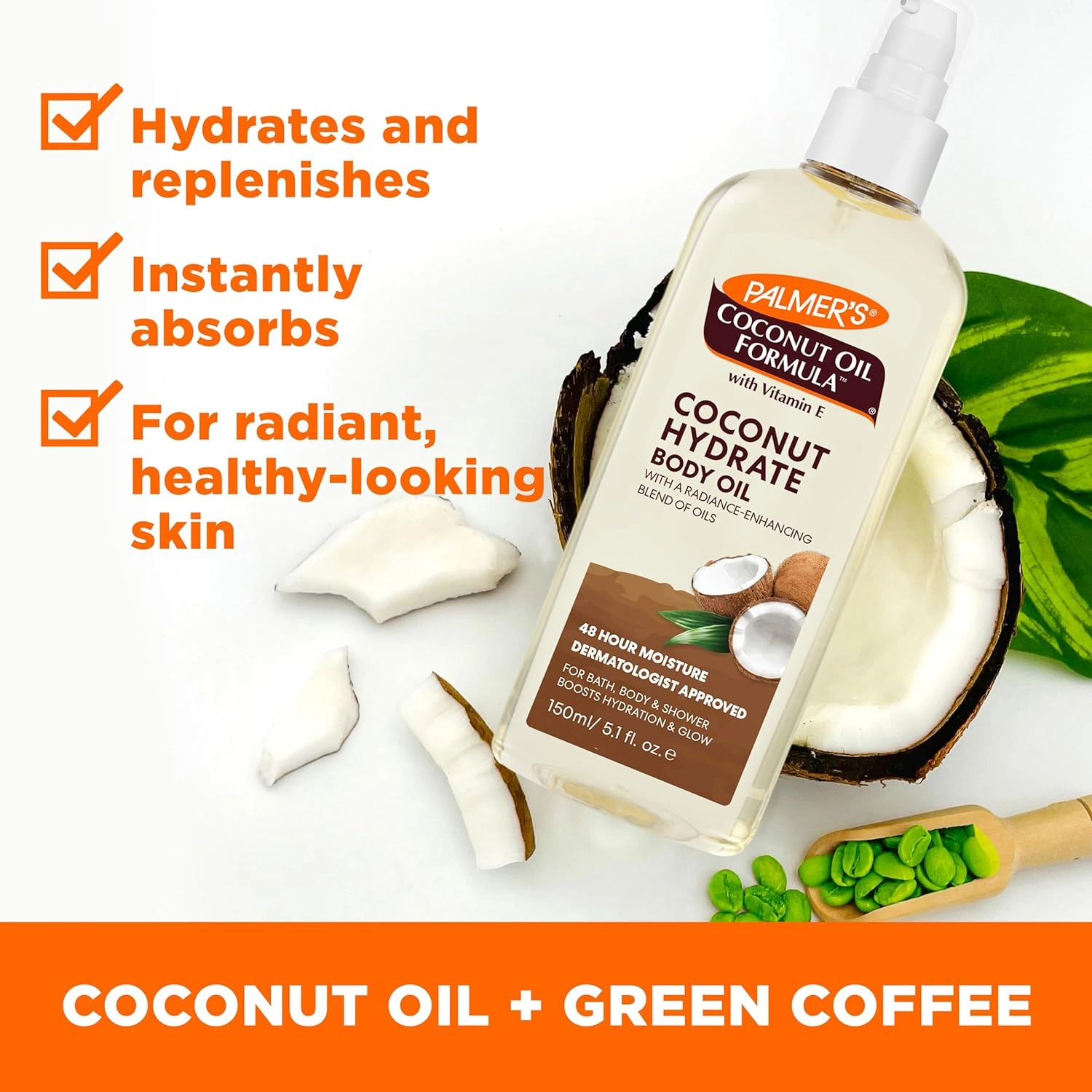 Palmers Coconut Body Oil Spray Bottle 150 ml