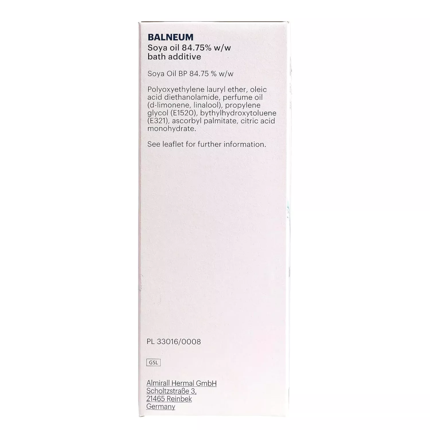 Balneum Bath Oil 500ml
