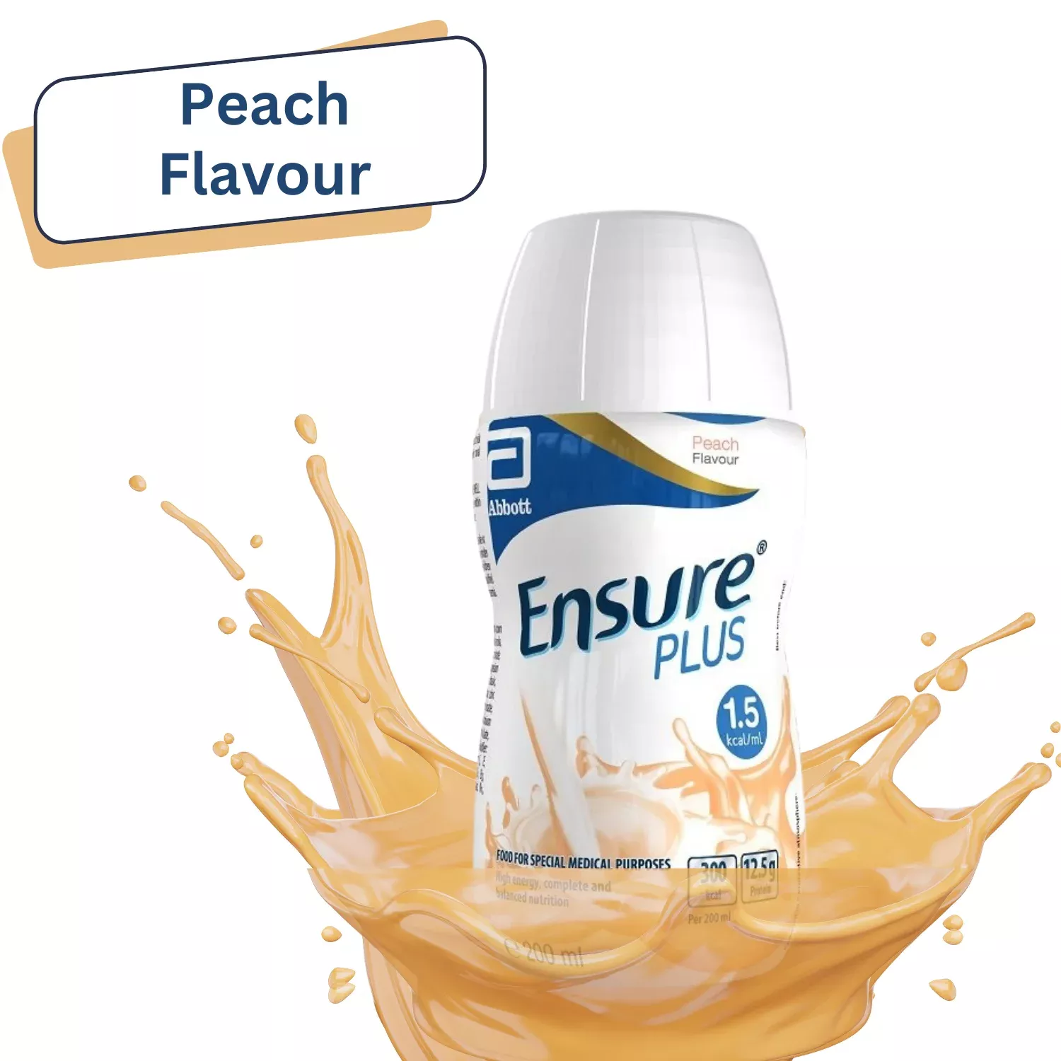 Ensure Plus Peach Milkshake 200ml – Pack of 24