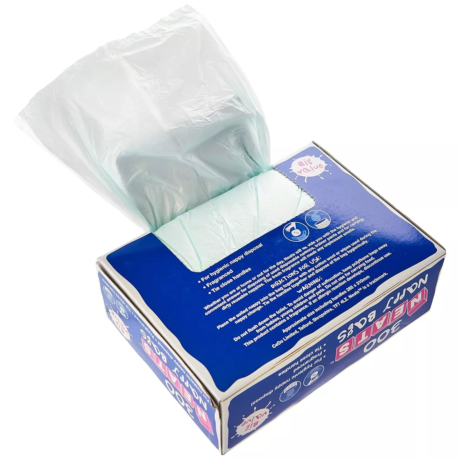 Neats Nappy Bags Pack of 300