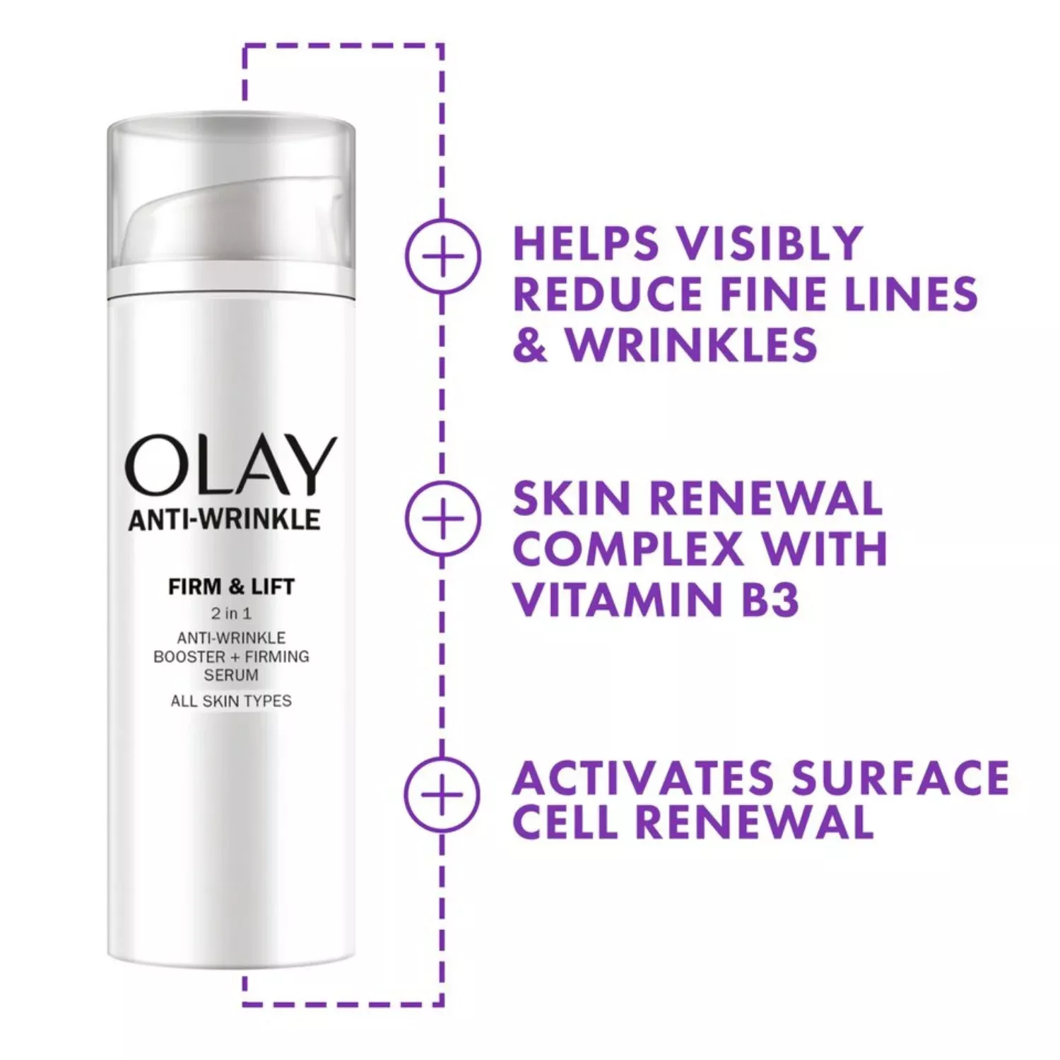 Olay Anti-Wrinkle 2 In 1 Day Cream & Serum 50ml