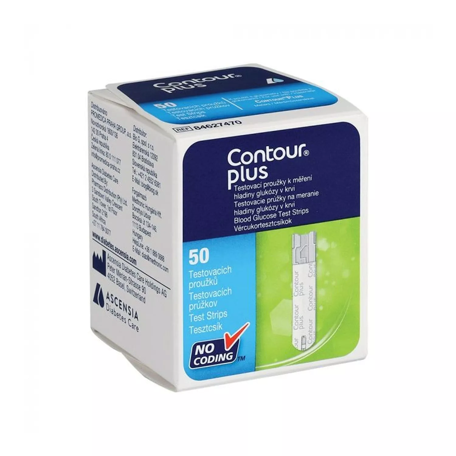 Contour Plus Blood Glucose Test Strips 50