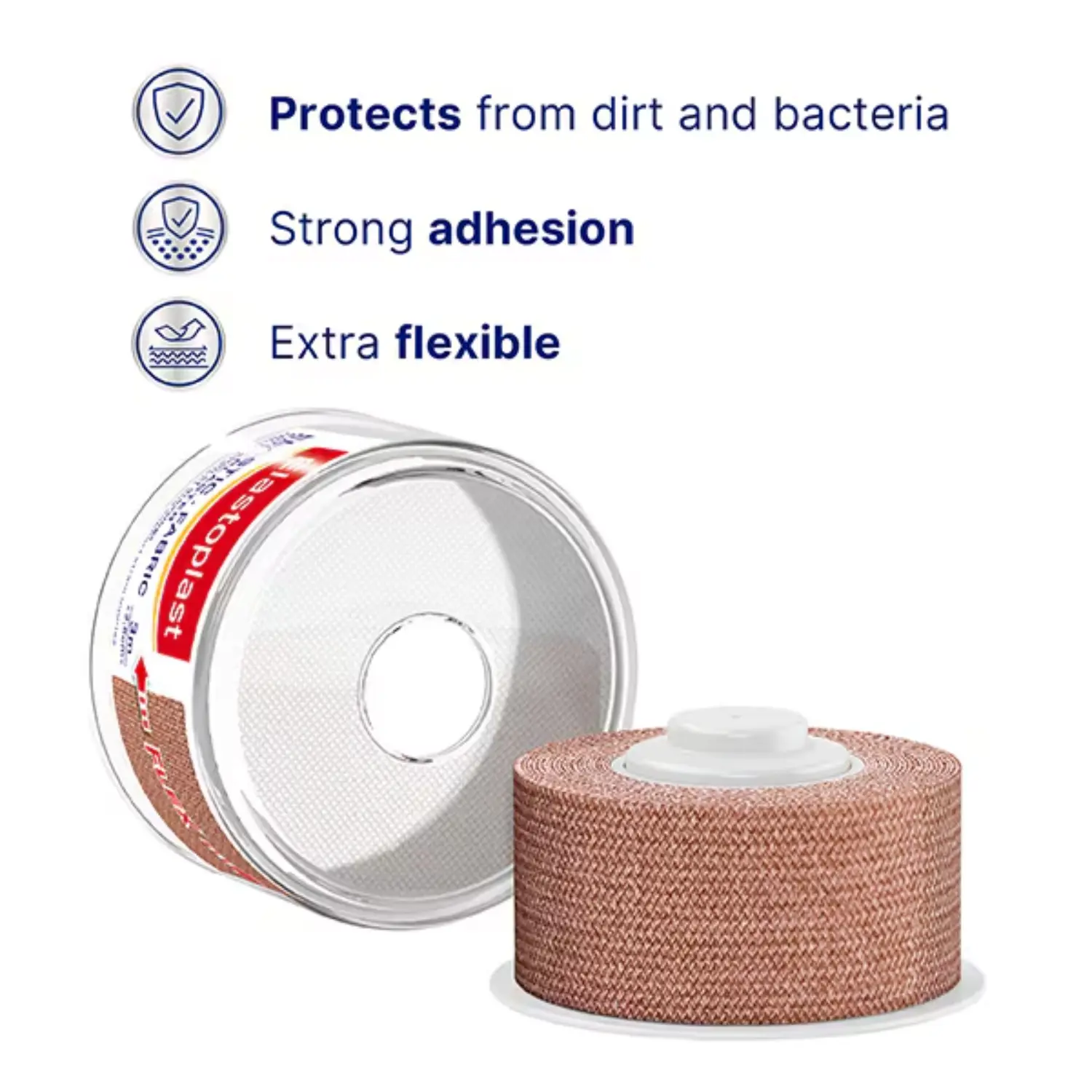 Elastoplast Fabric Elastic Roll Plaster 2.5cm x 3m