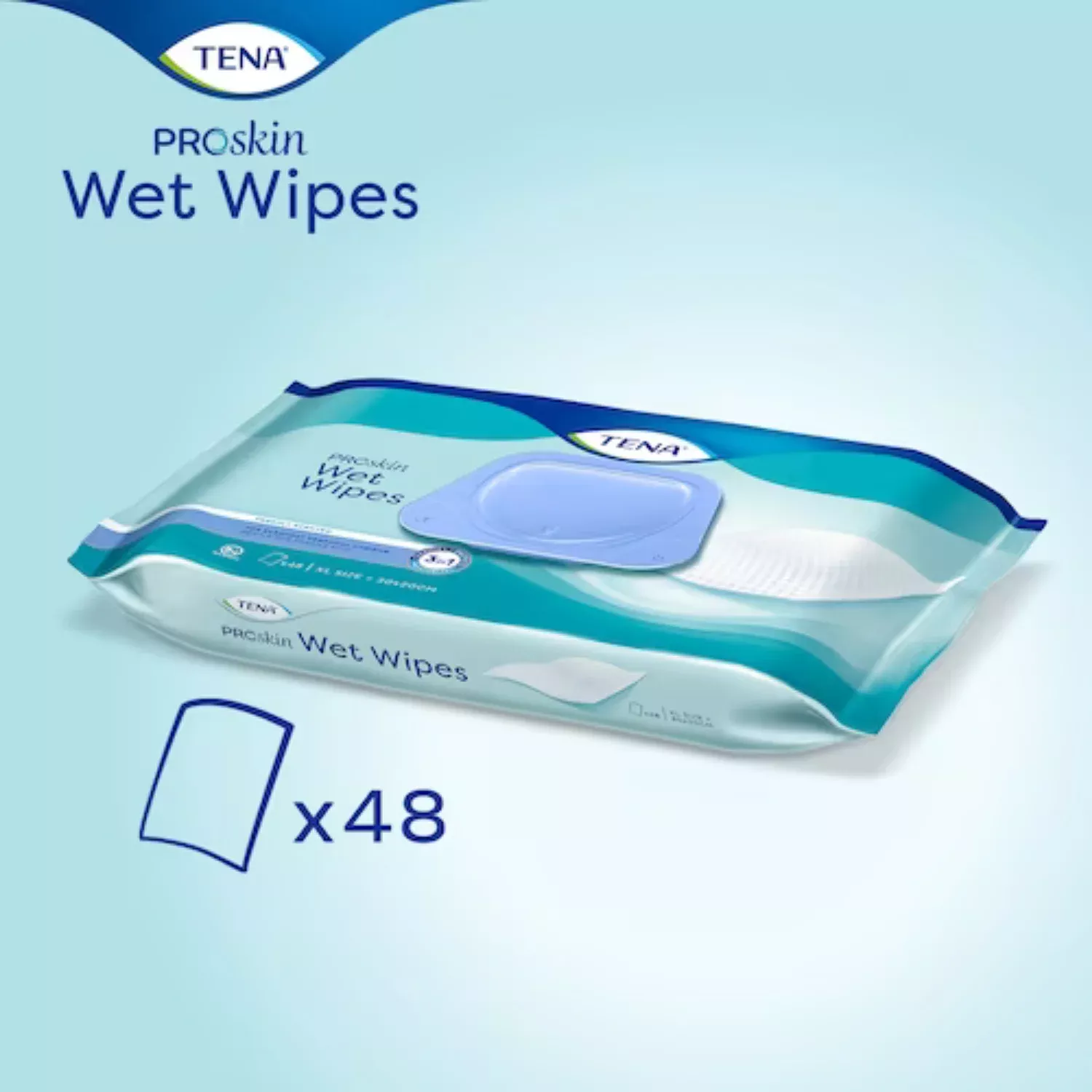 Tena Proskin Wet Wipes XL 48 Wipes