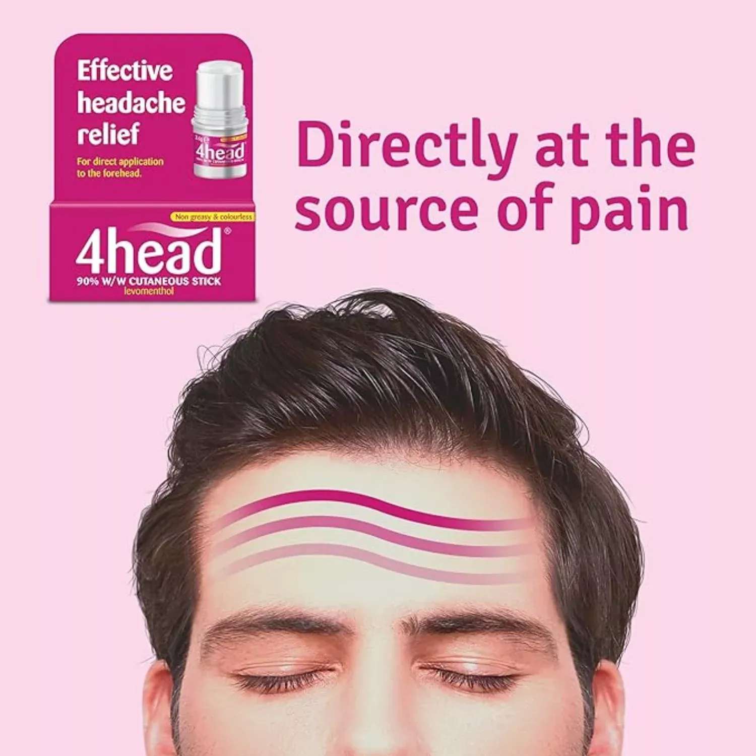4Head Headache & Migraine Relief Stick 3.6g