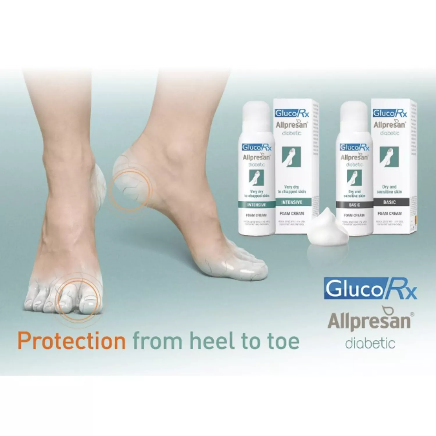 Glucorx Allpresan Diabetic Foam Basic 125ml