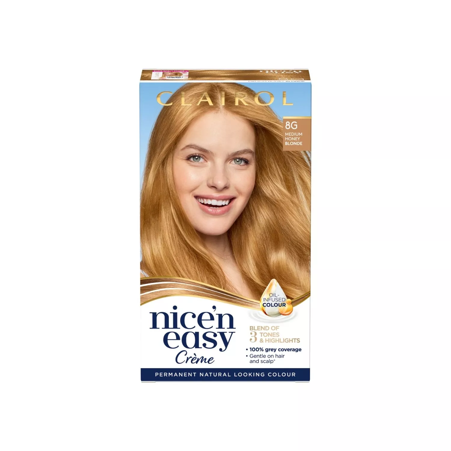 Clairol Nice’n Easy Hair Dye, 8G Medium Honey Blonde