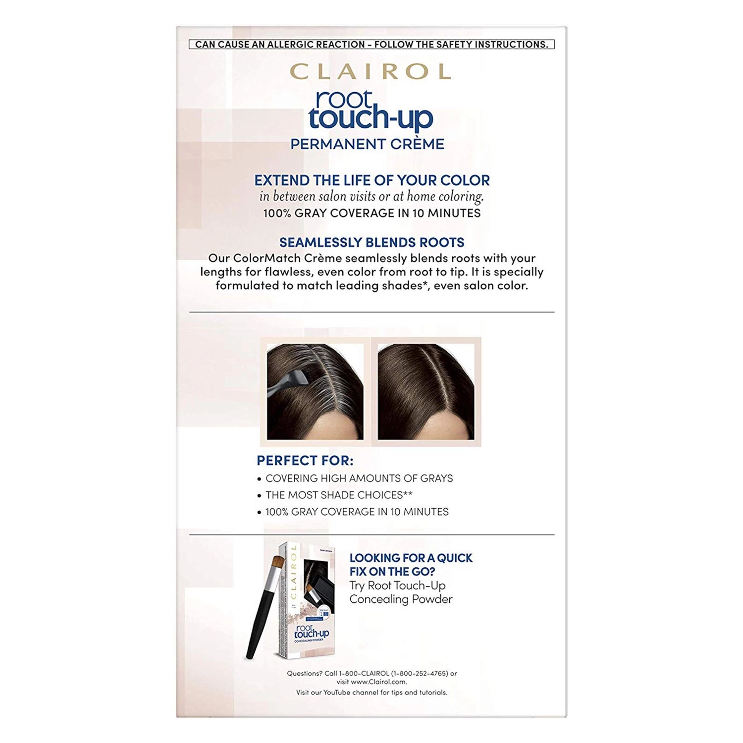 Clairol Nice’n Easy Root Touch-Up Dark Brown 4
