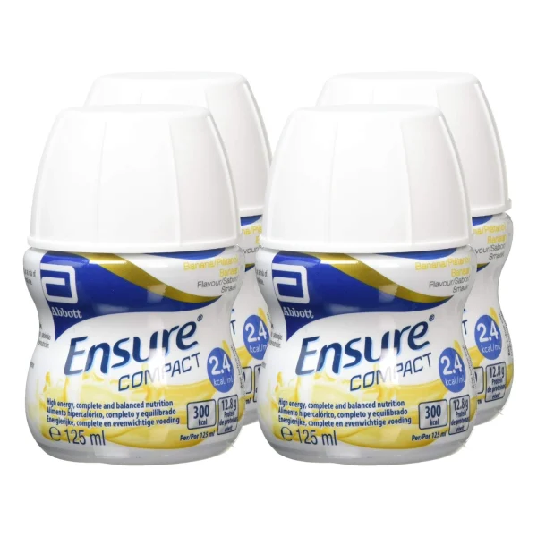Ensure Compact Banana 4 x 125ml