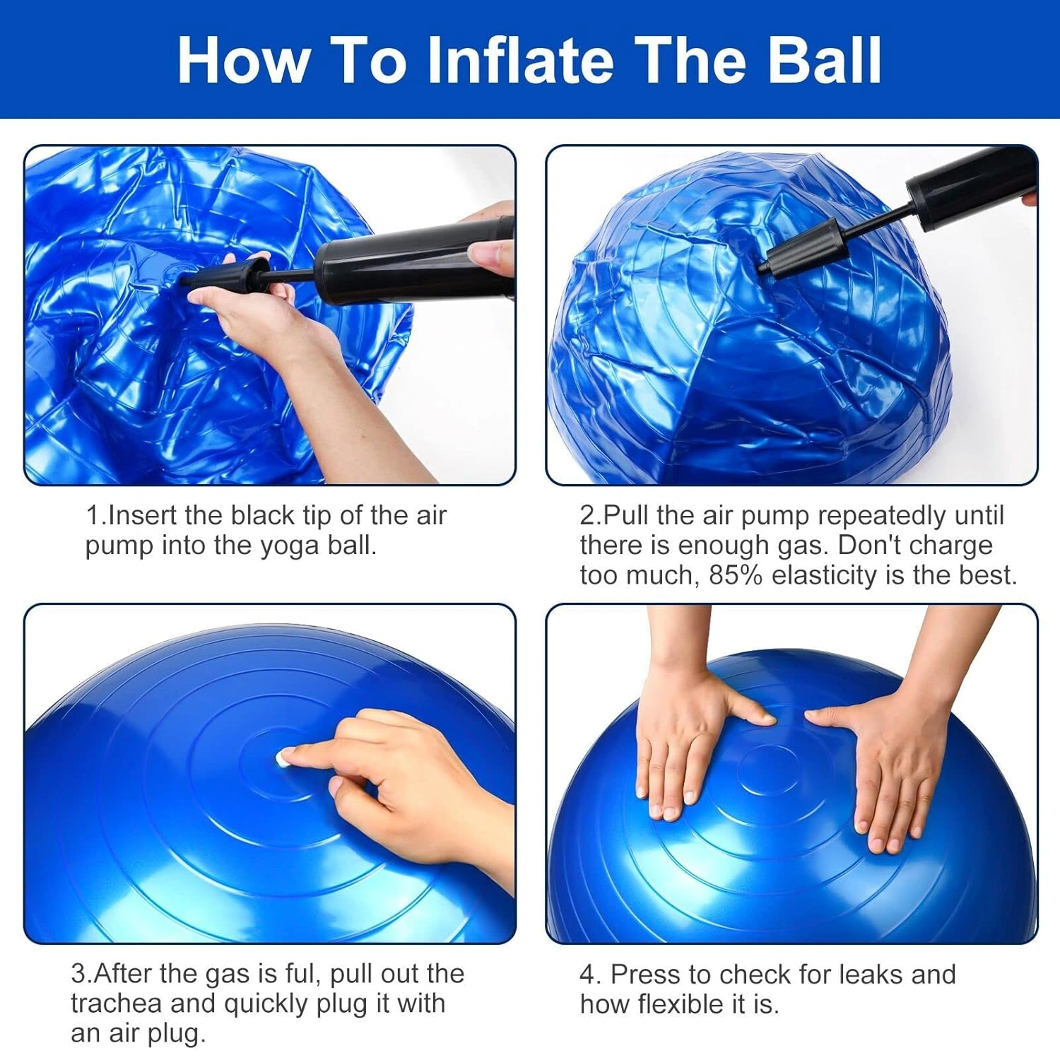Kemket Exercise Ball Yoga Fitness Pregnancy & Birthing 85cm