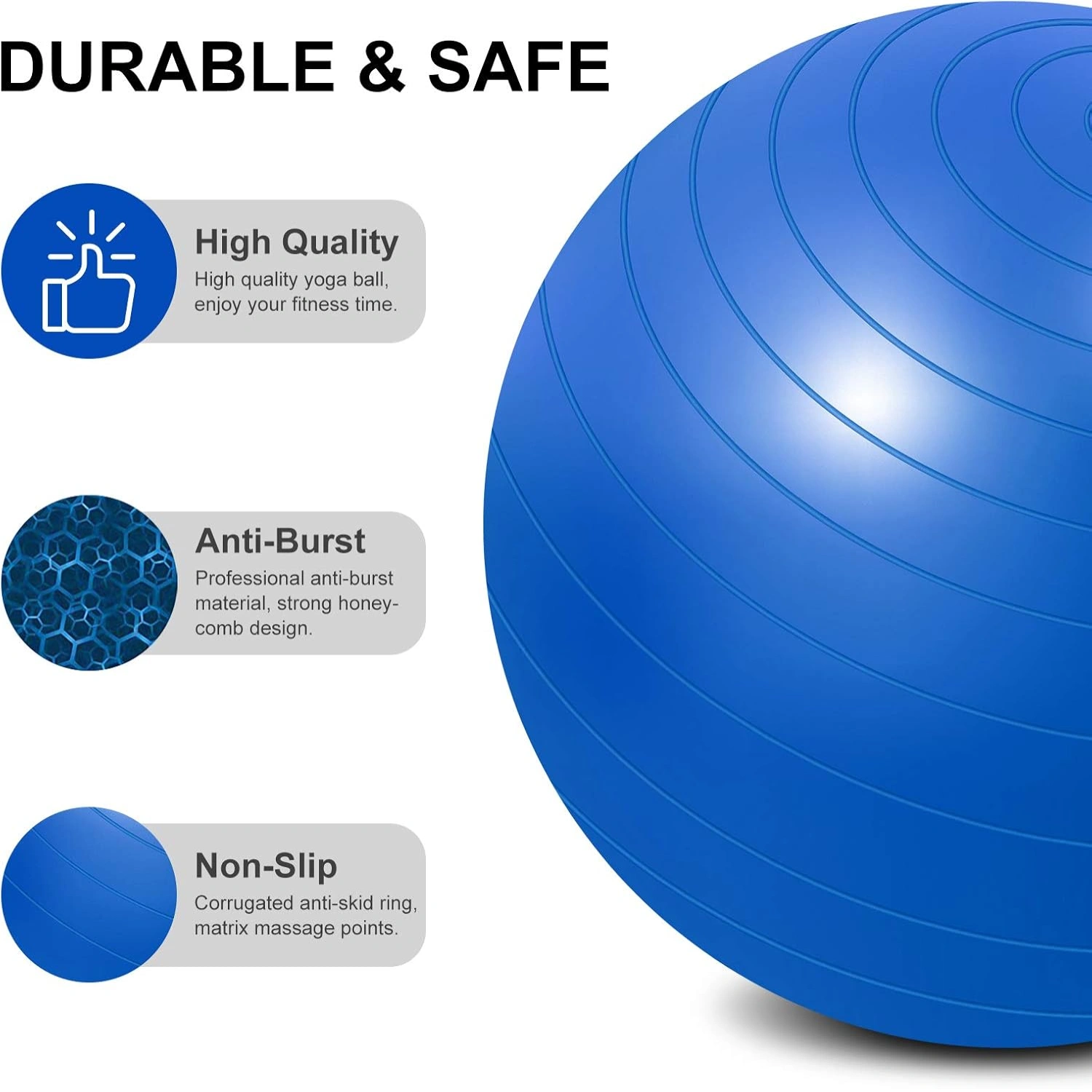 Kemket Exercise Ball Yoga Fitness Pregnancy & Birthing 85cm