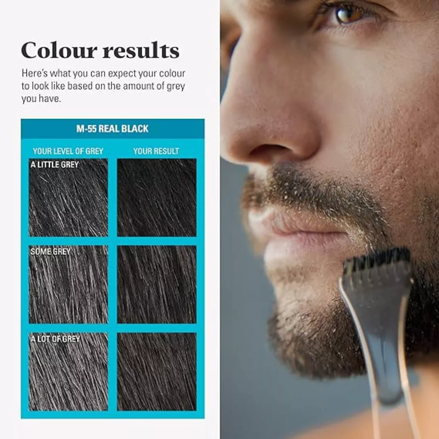 Just For Men Moustache & Beard Black Dye M-55
