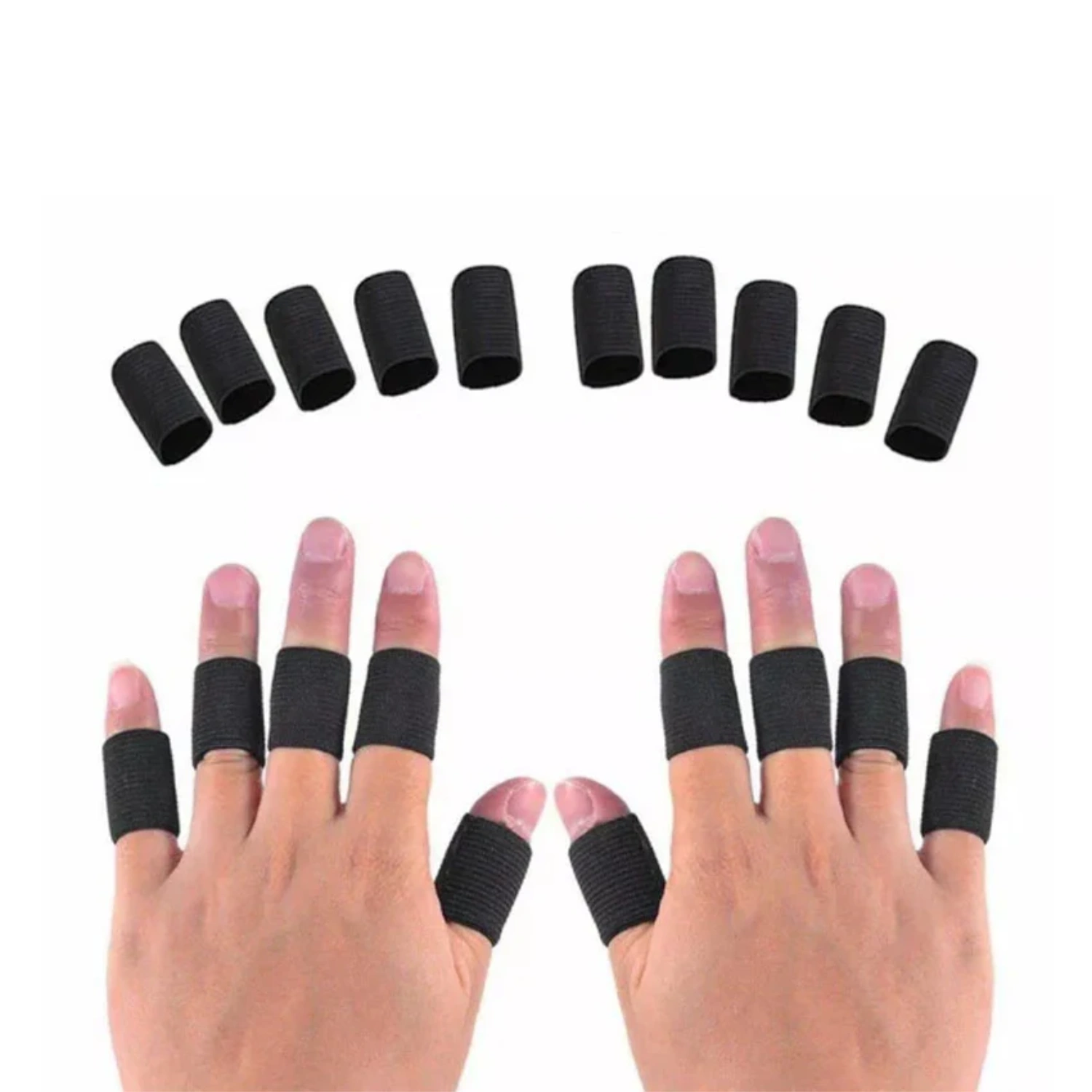 Kemket Finger Sleeves Protector for Sports and ache Relief-Pack of 10