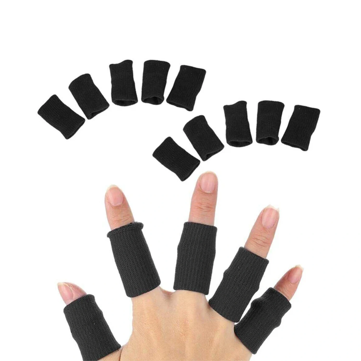 Kemket Finger Sleeves Protector for Sports and ache Relief-Pack of 10