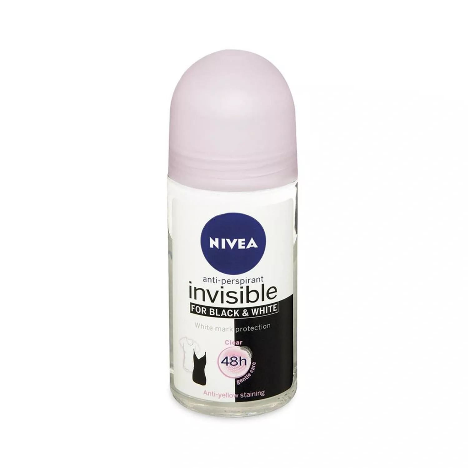 Nivea Invisible Black and White Clear Roll on Anti Perspirant Deodorant 50ml