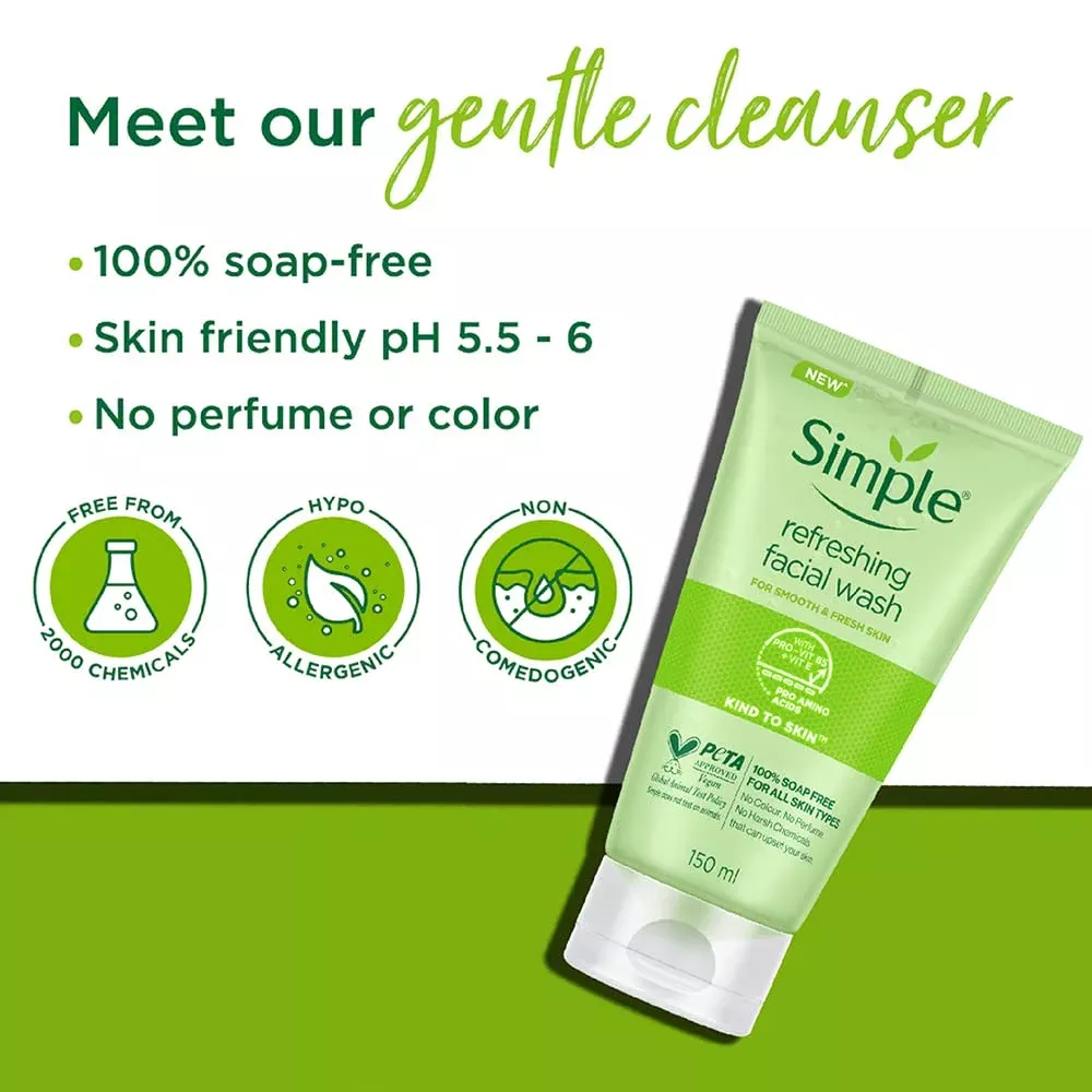 Simple Kind to Skin Facial Wash Gel 150ml