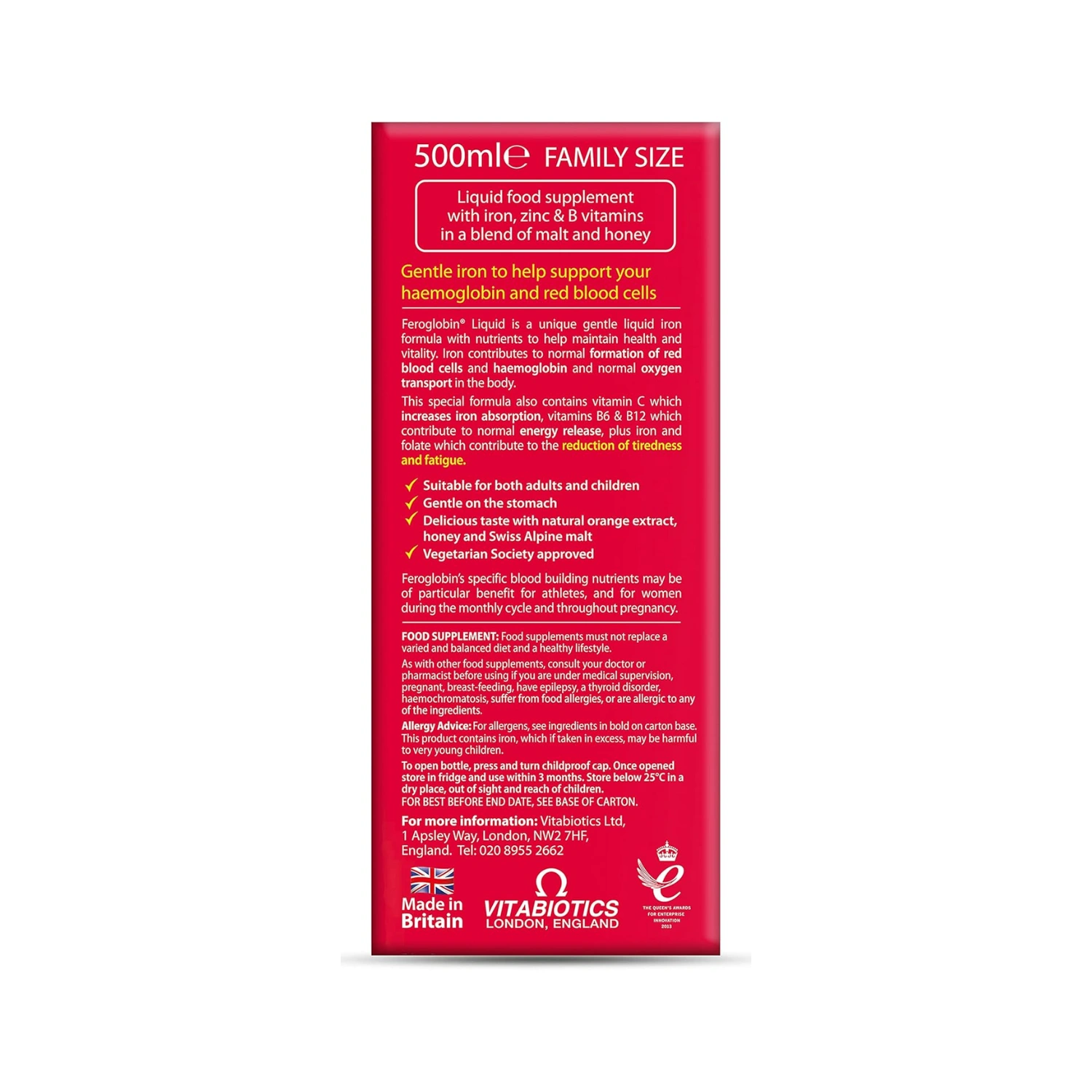 Vitabiotic Feroglobin 500ml