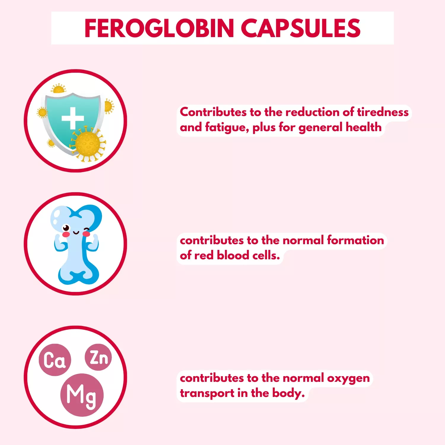 Vitabiotics Feroglobin Capsules 30 Capsules