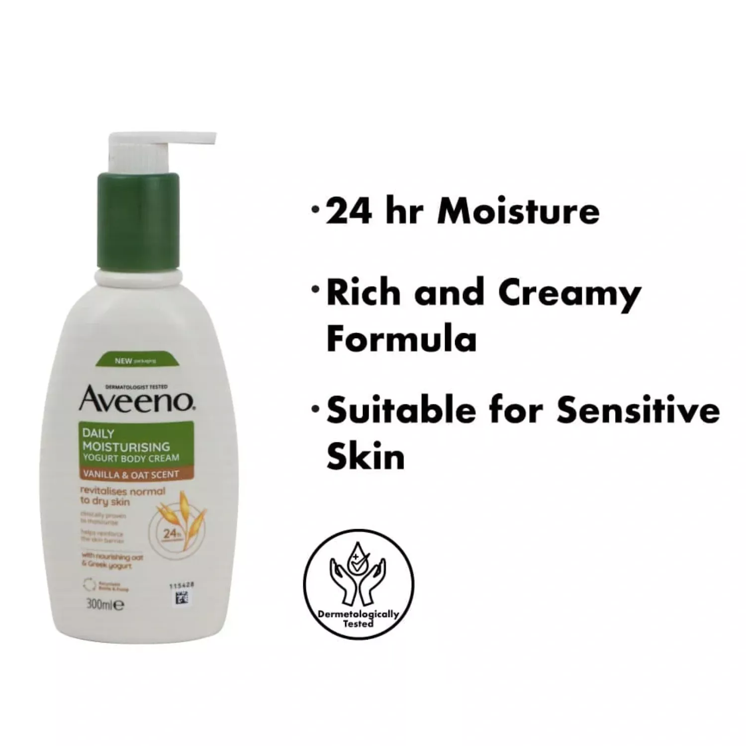 Aveeno Daily Moisturising Yogurt Body Cream 300ml