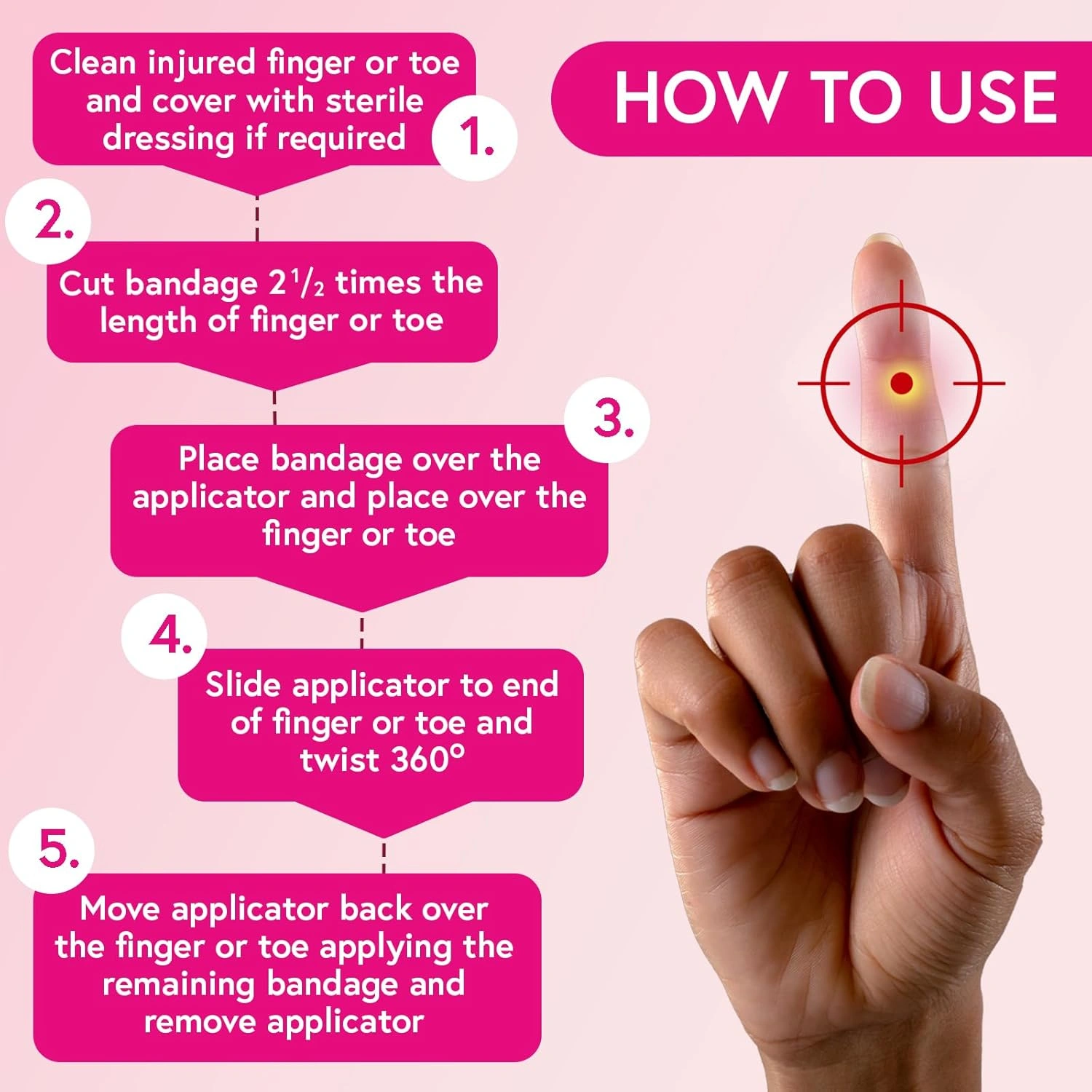 Carnation Finger Toe Bandage 4 meter