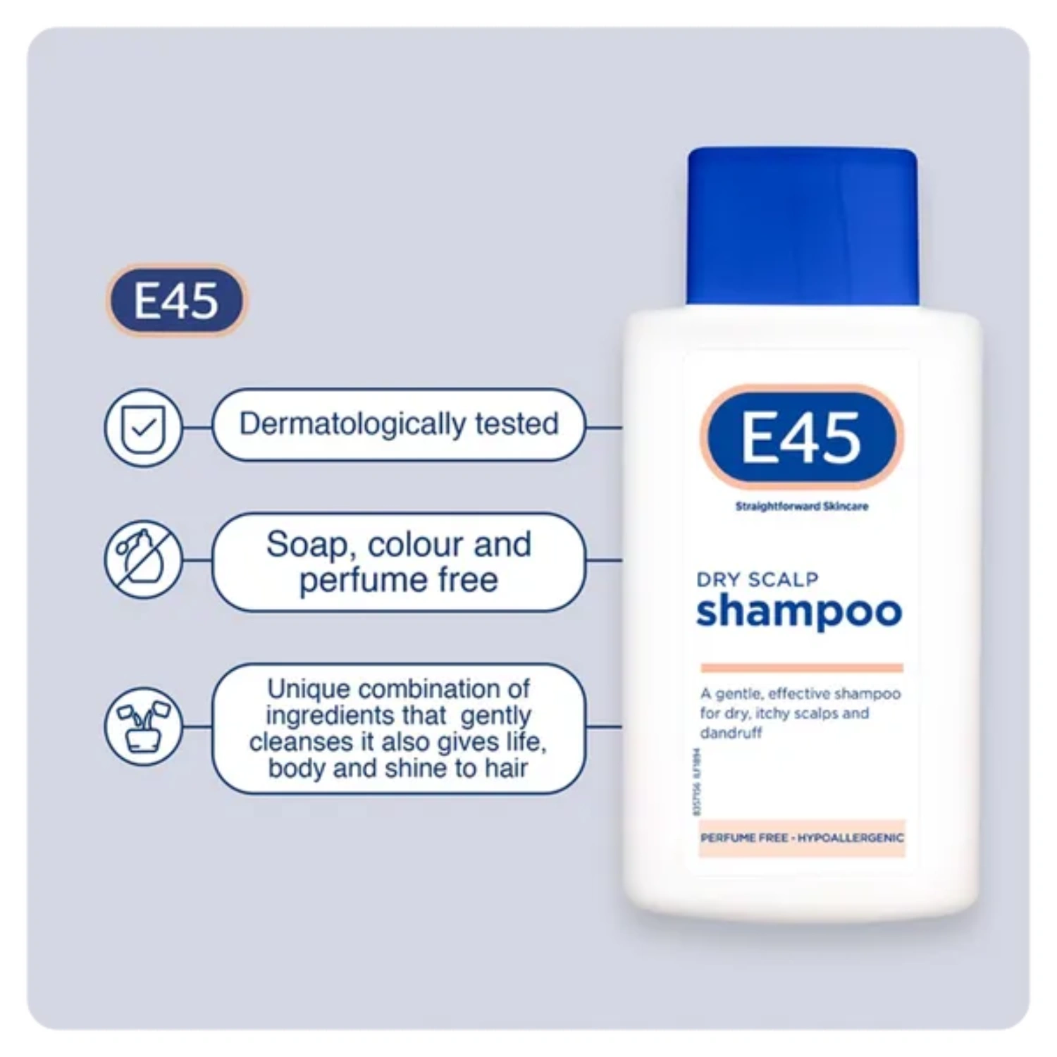 E45 Anti-Dandruff Dry Scalp Shampoo 200ml