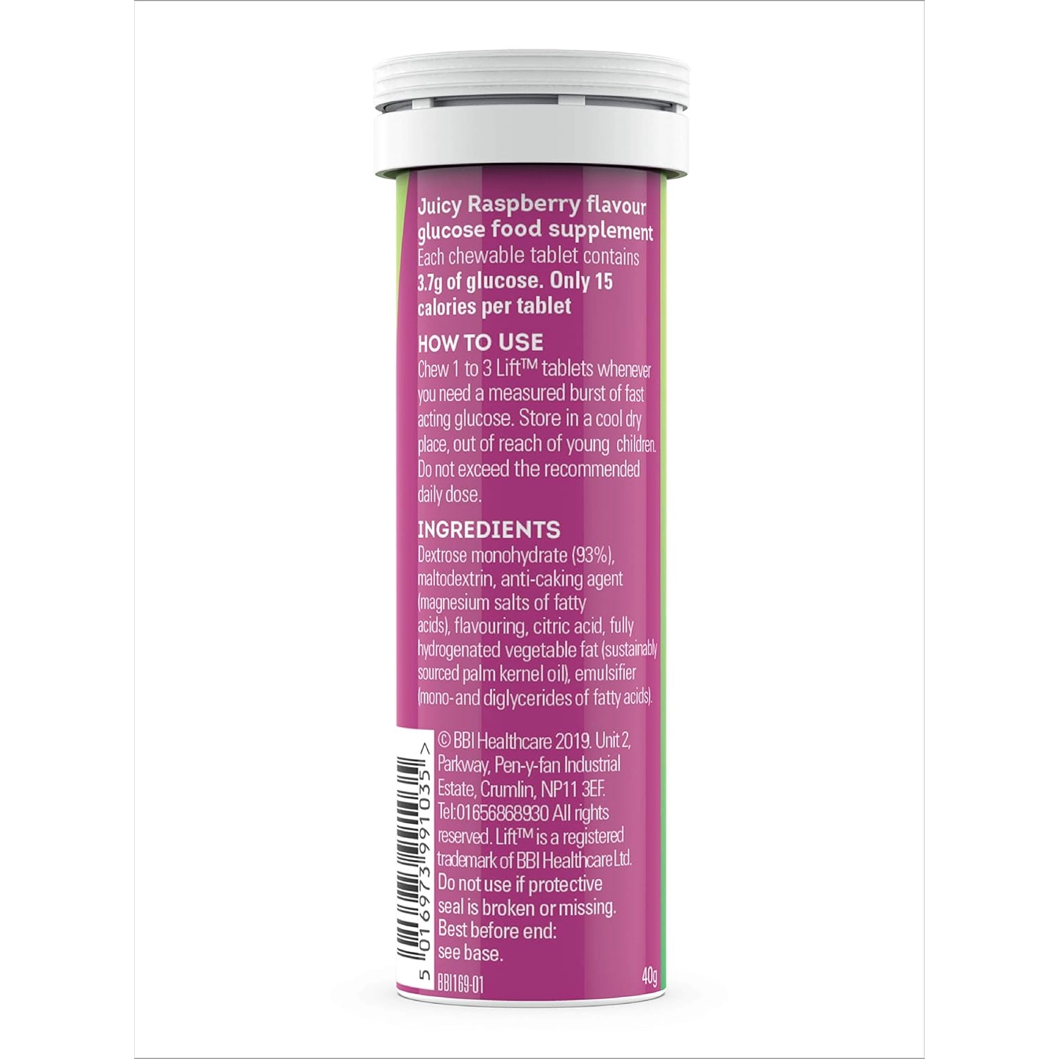 Lift Dextrose Tablets Raspberry Pack of 10
