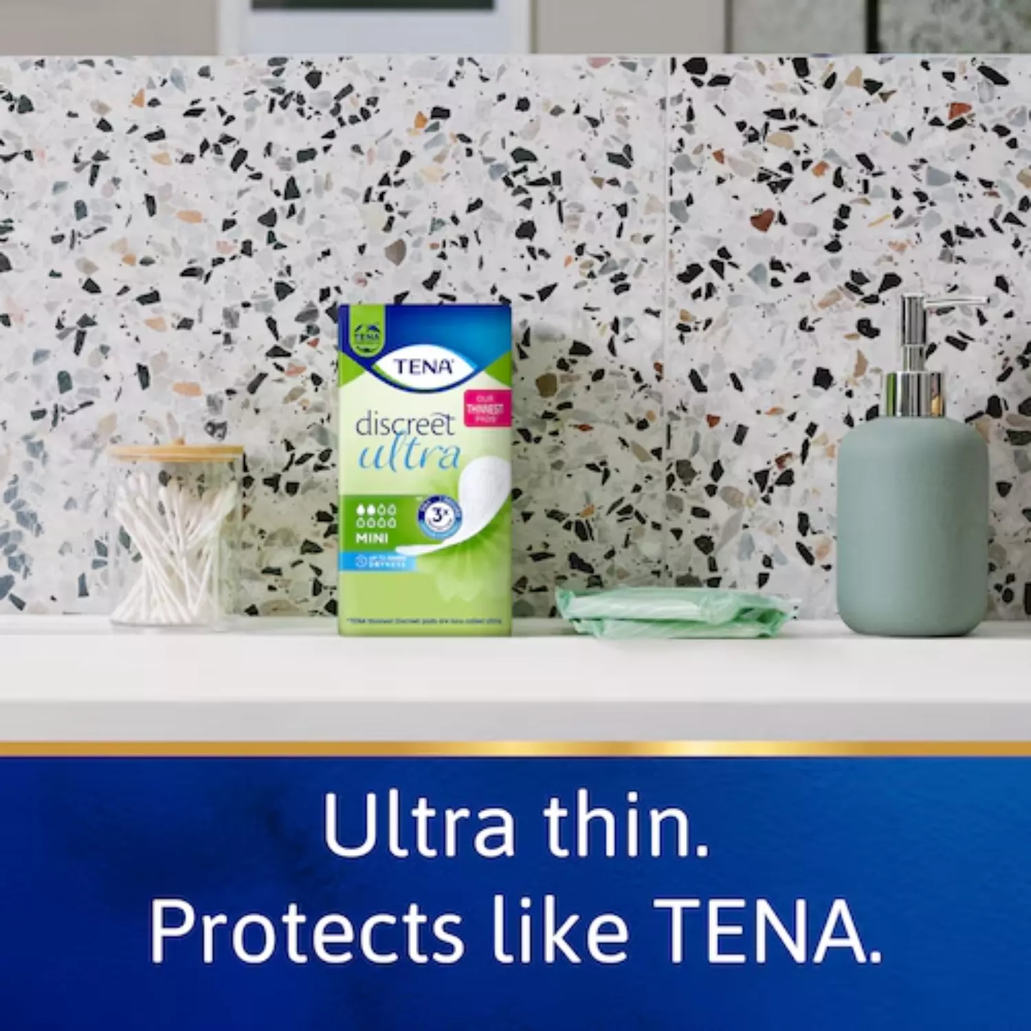 3x tena lady incontinence protection discreet mini 20pads 1 1