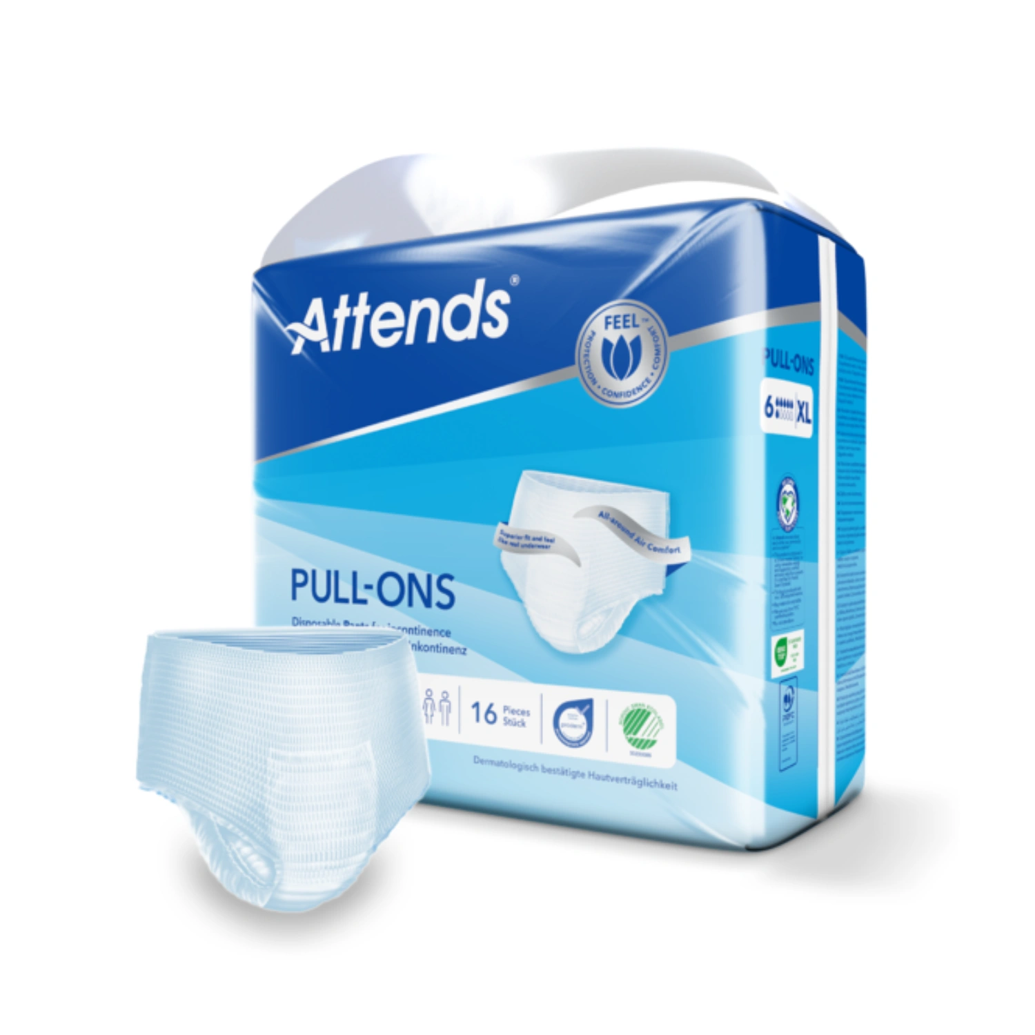 Attends Pull-Ons 6 XL – 16 Pack