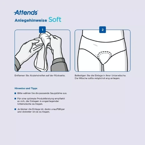 Attends soft pads discreet absorbent 4 2