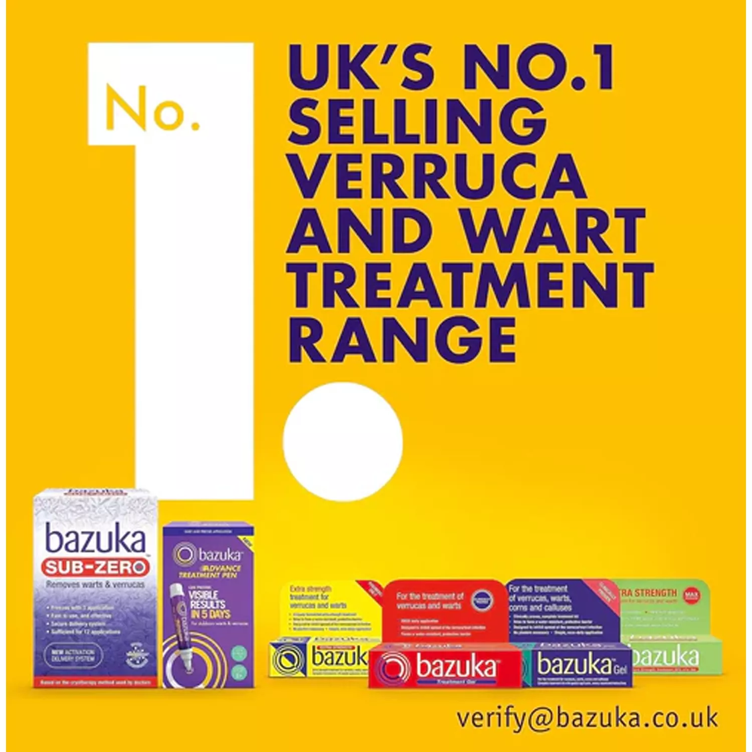 Bazuka sub zero freeze verruca wart removal treatment 50ml 2