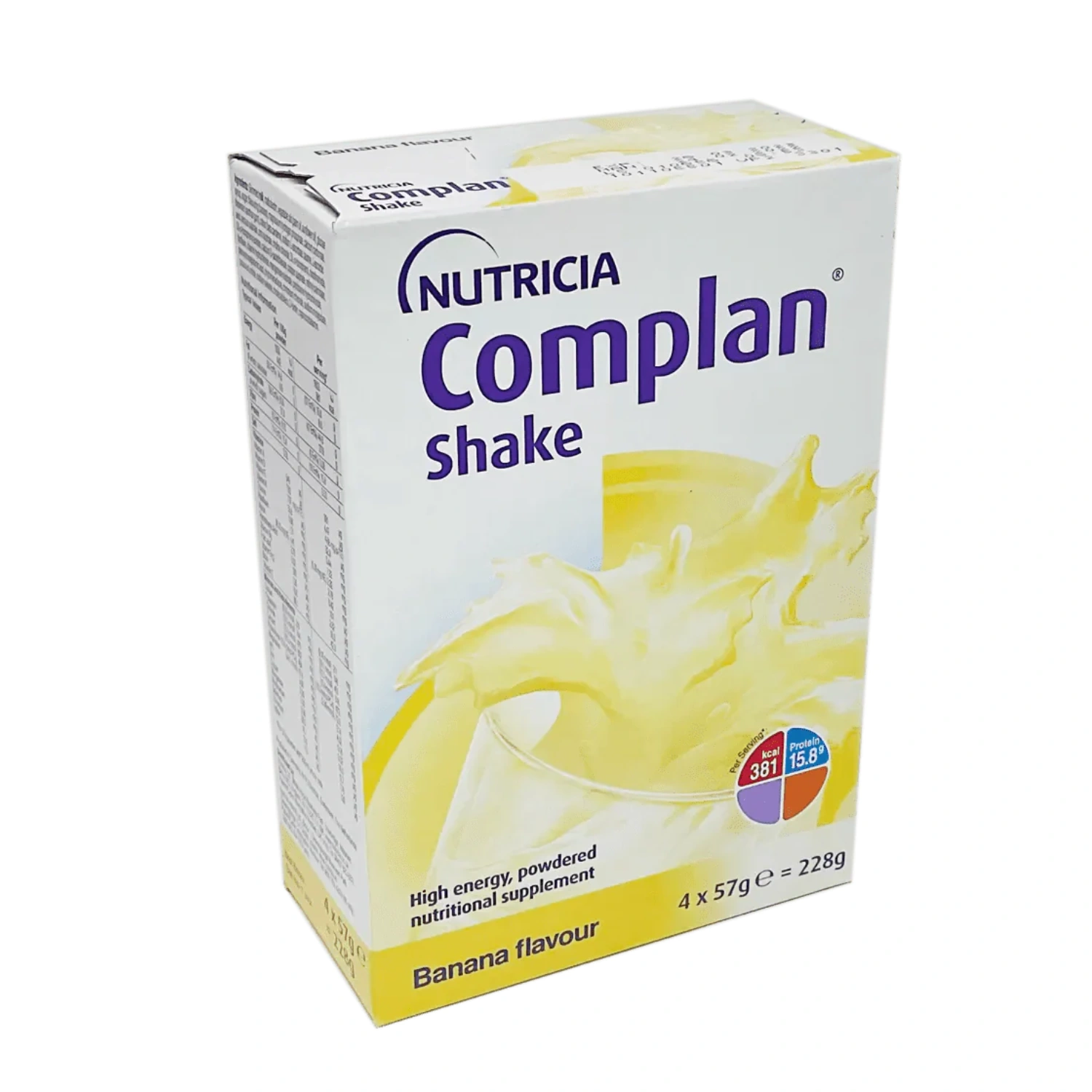 Complan Shake Banana Flavour 4 x 57g Sachets