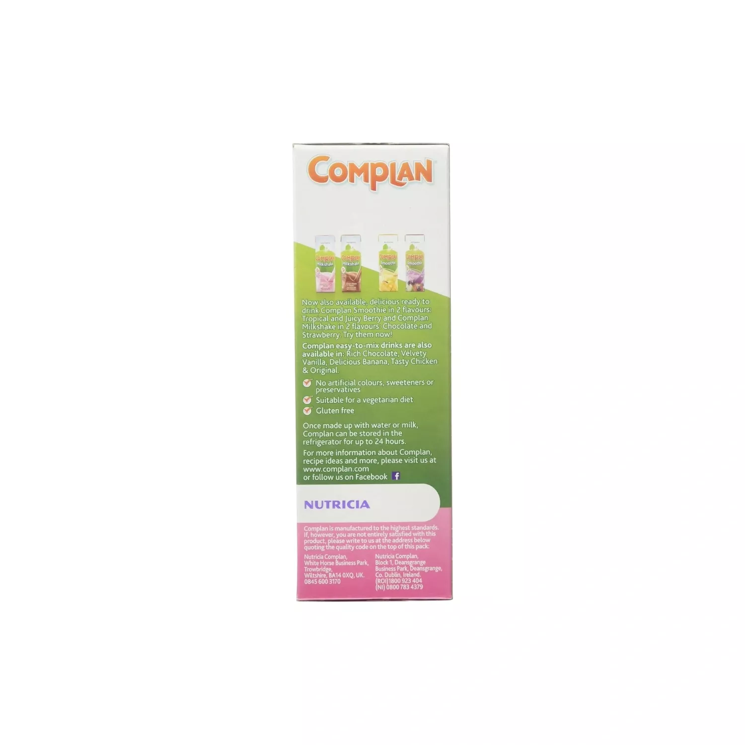 Complan strawberry flavour nutritional drink 4x55g 1