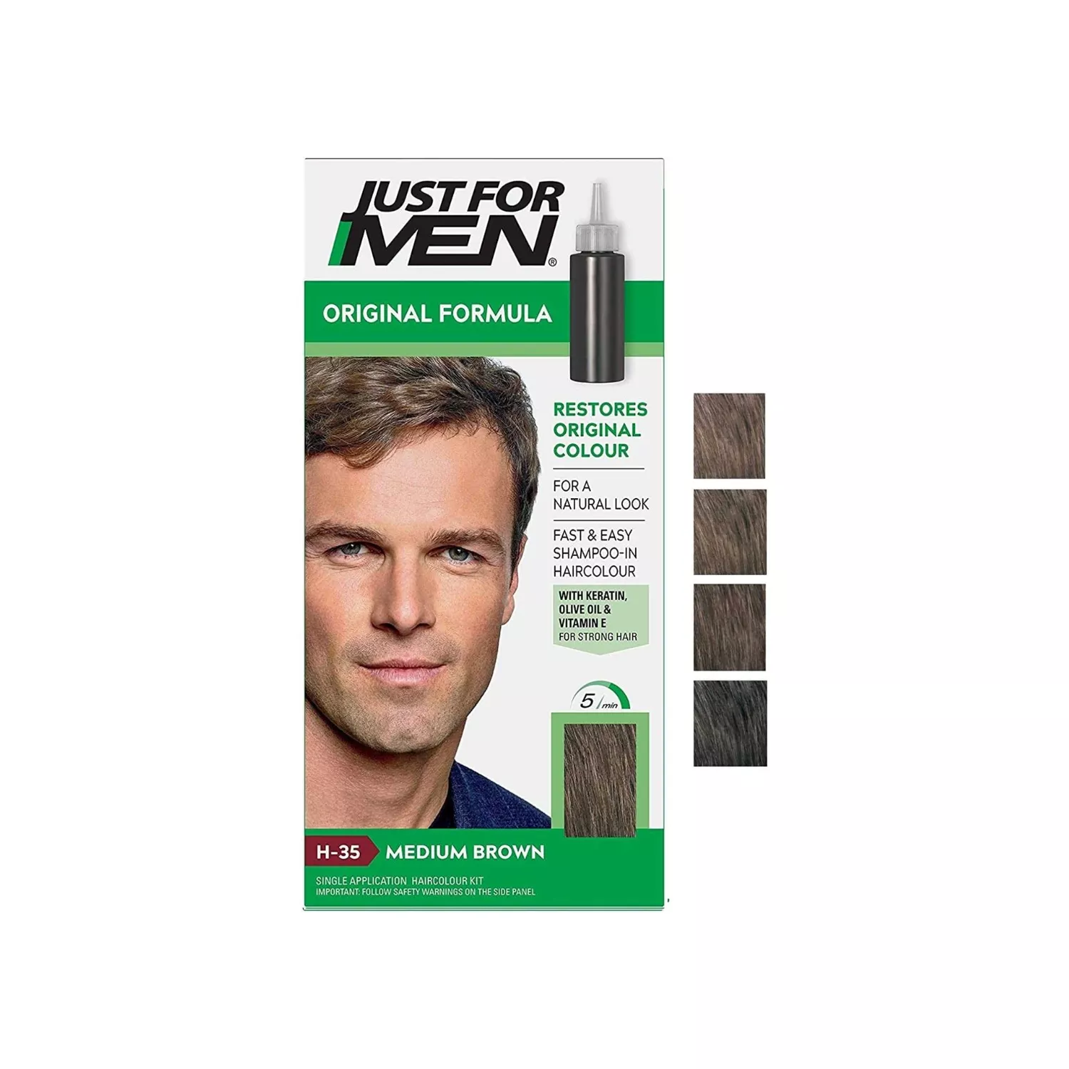 Just For Men Shampoo-In Haircolour Natural Medium Brown H-35