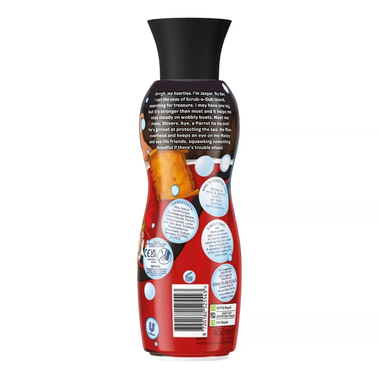 Matey bubble bath jasper 450ml 4