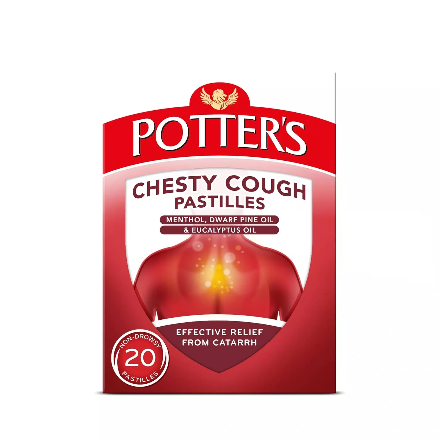 Potters Chesty Cough & Catarrh – 20 Pastilles