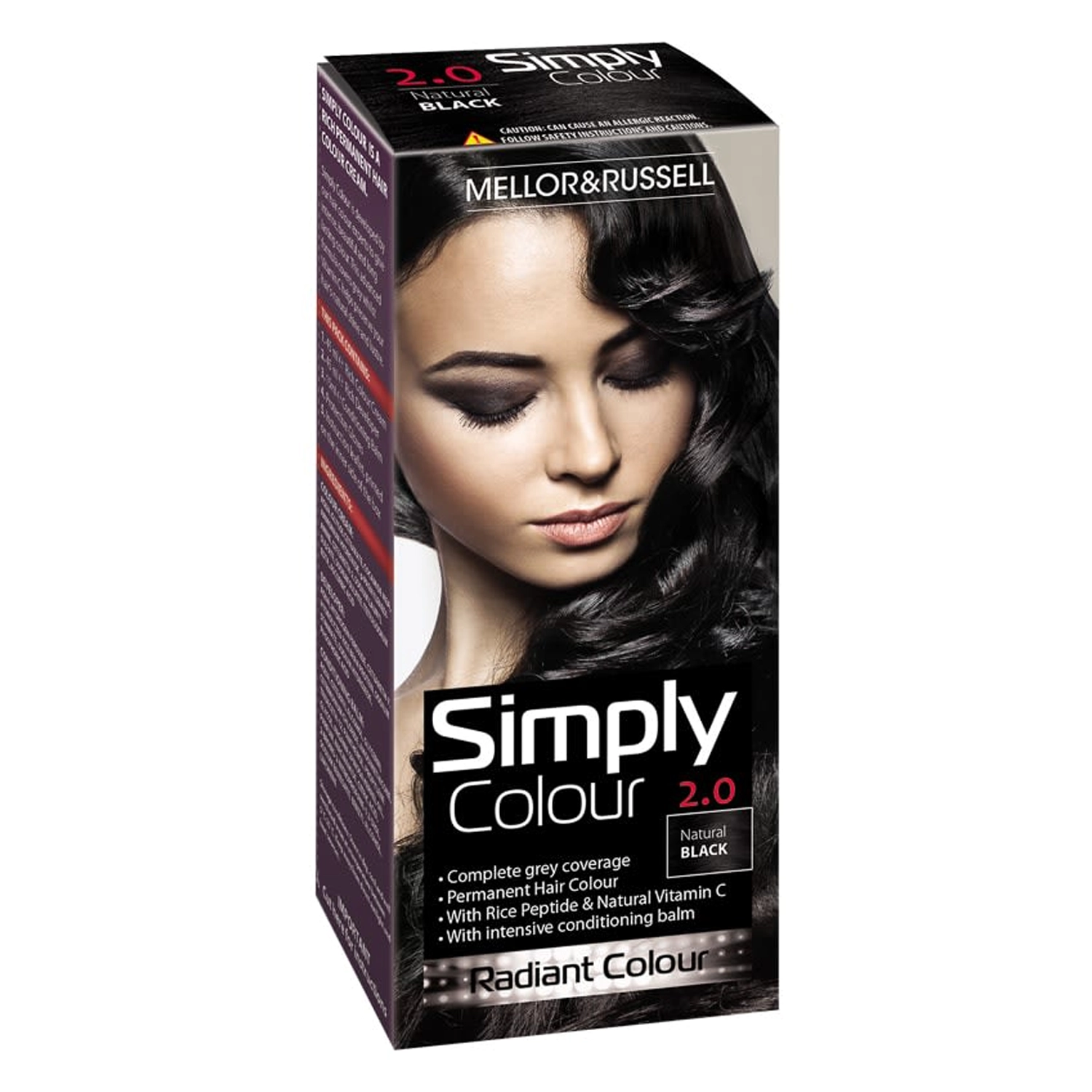 Mellor & Russell Simply Permanent Hair Colour – 2 Natural Black