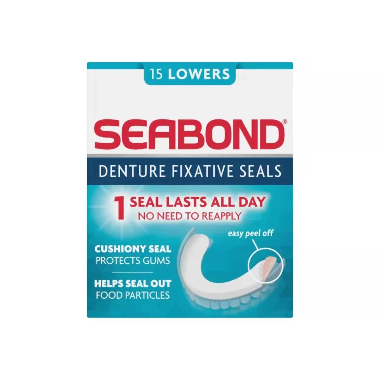 Seabond Denture Fixative Seals – Original – 15 Lowers