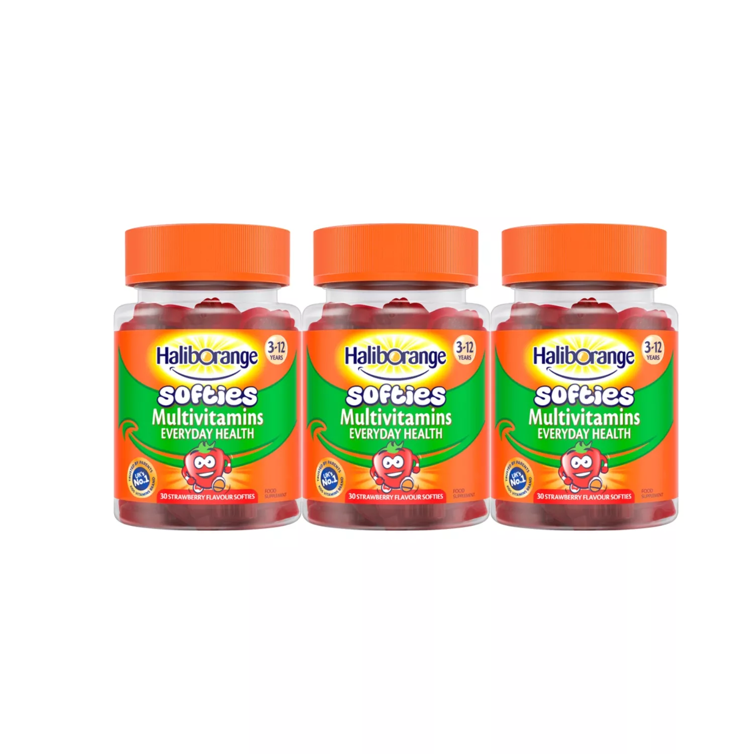 Haliborange Kids Multivitamin Fruit Softies 30s – Pack of 3