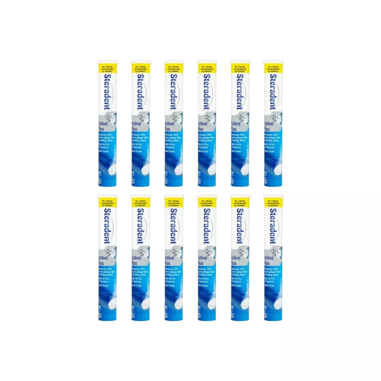 Steradent Tablets Active Plus 30 Count (6 Pack)