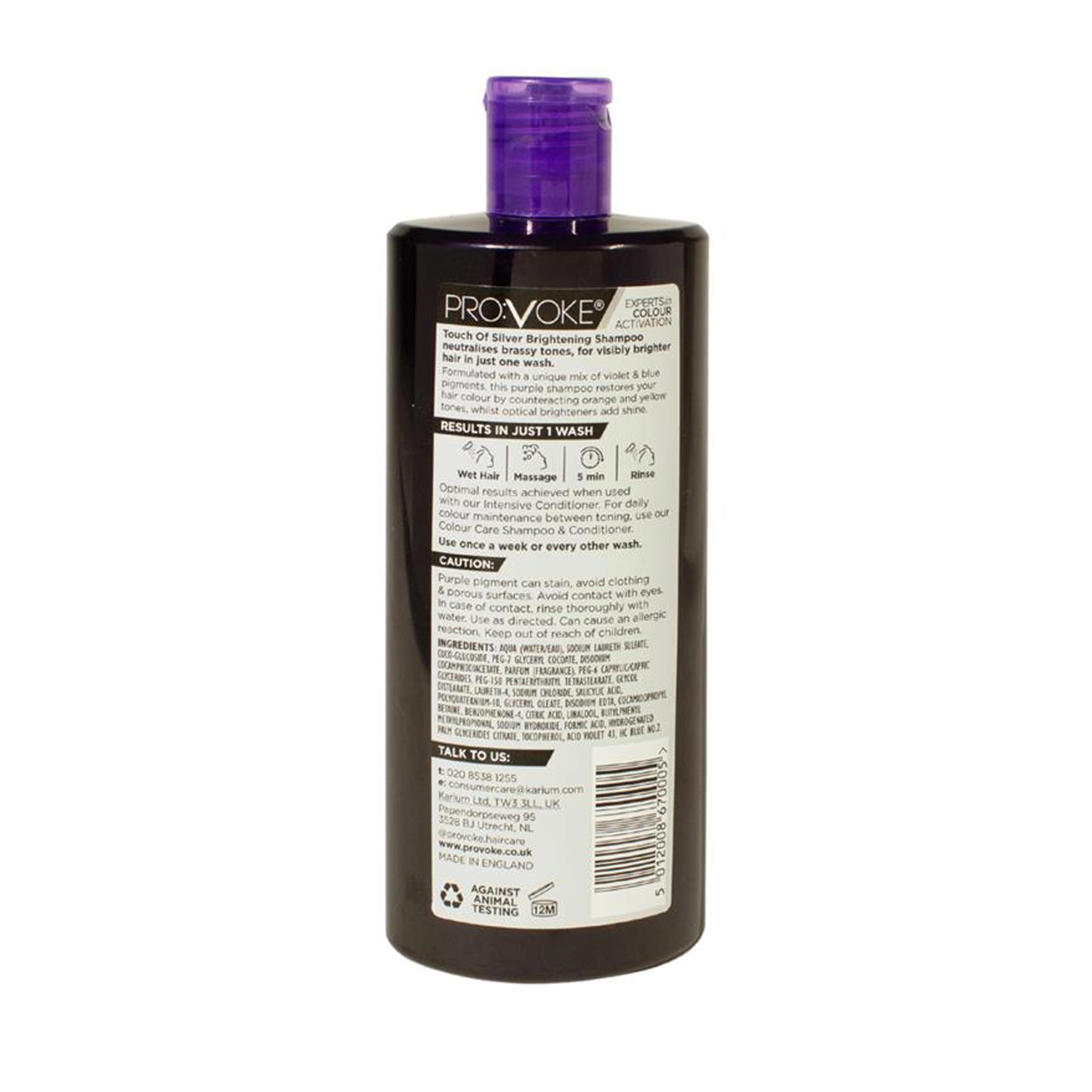 Touch of silver shine brightening shampoo 150ml 1