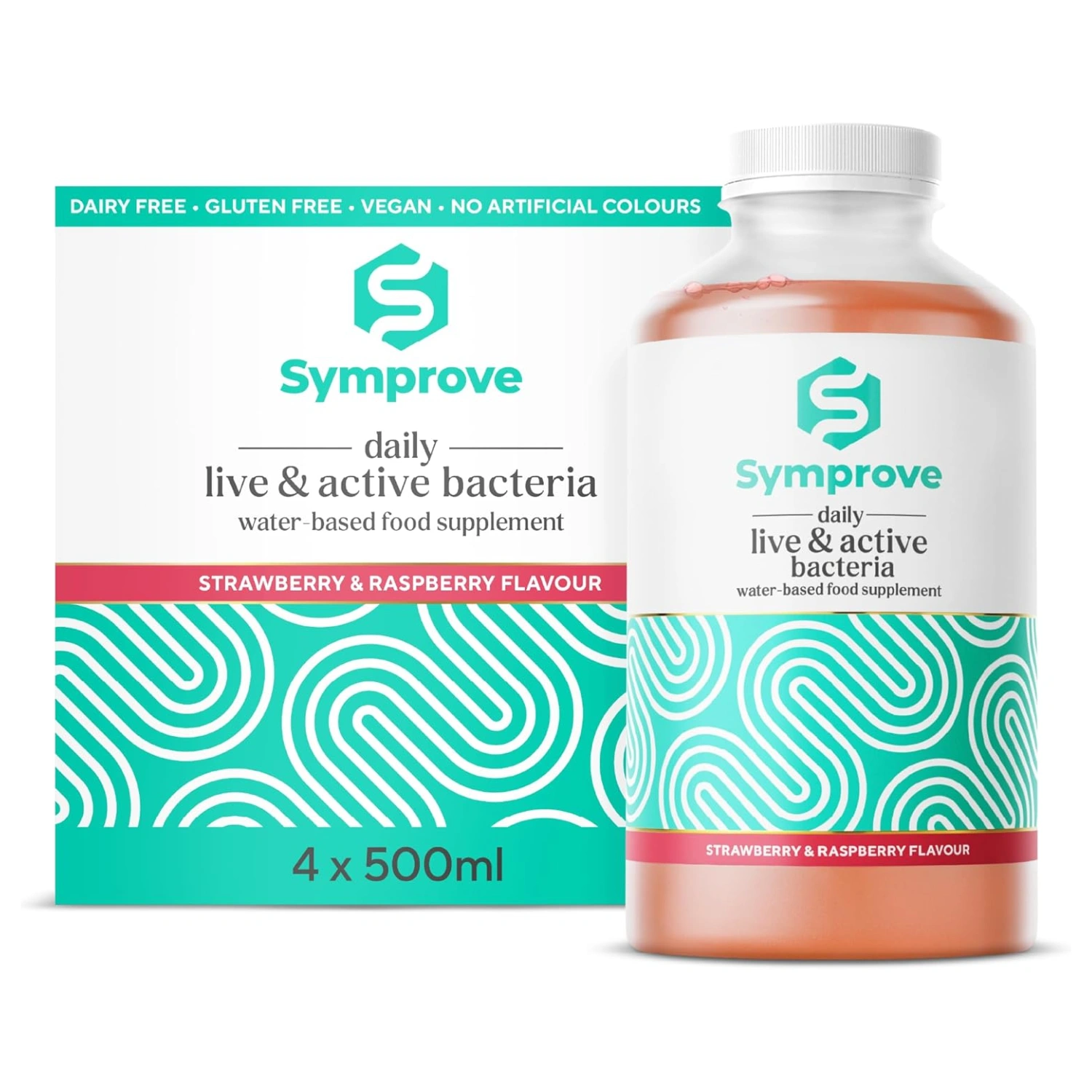 Symprove Strawberry Raspberry 4x500ml
