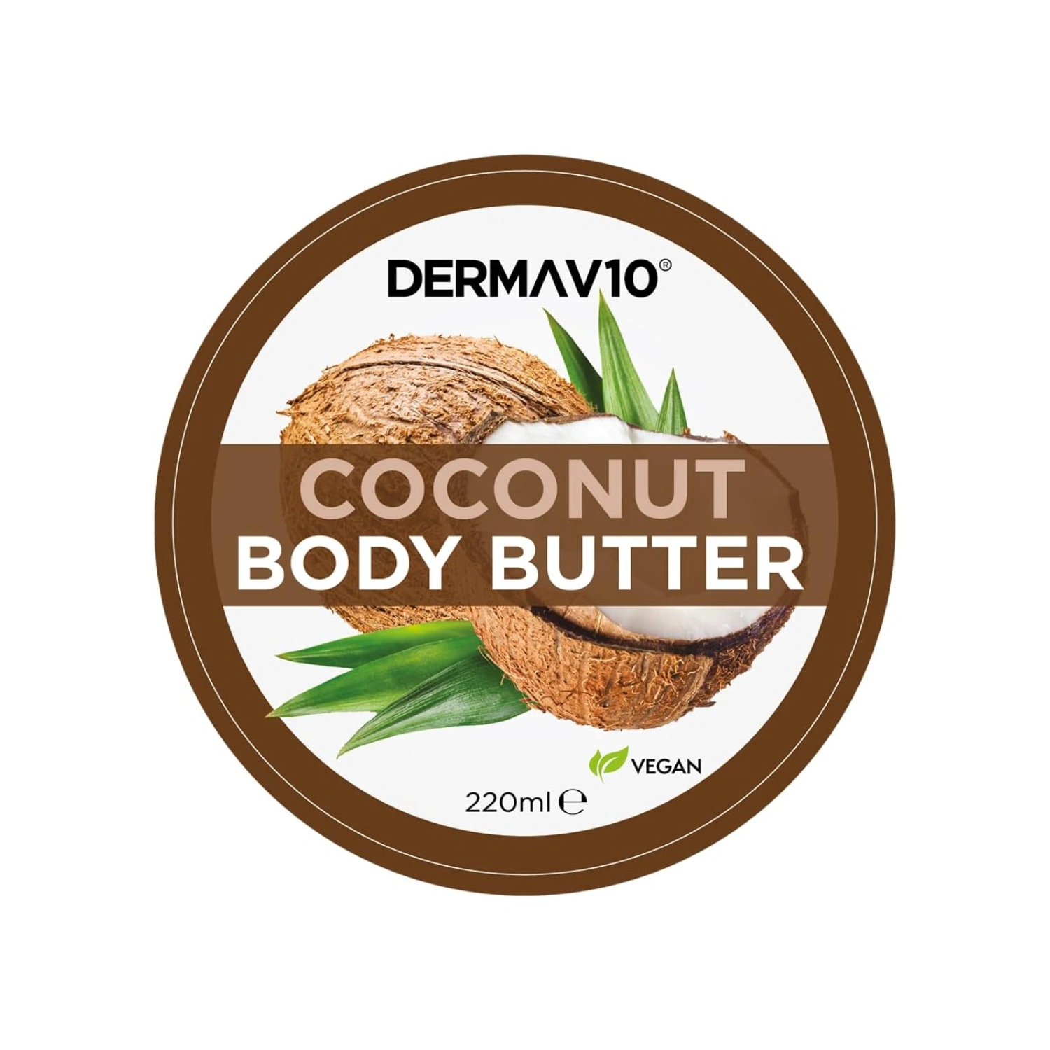 Derma V10 Coconut Body Butter Deep Moisturizing & Nourishment 220ml