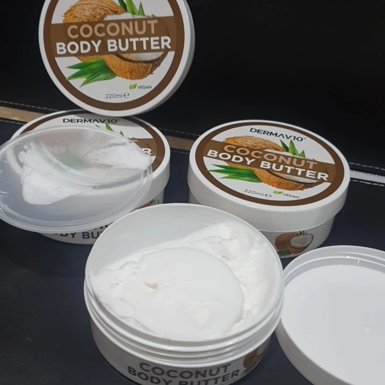 Derma v10 coconut body butter 220ml 5