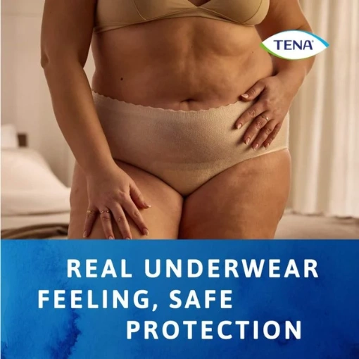 Tena Lady Discreet High Waist Creme Pants Large 8 Pants