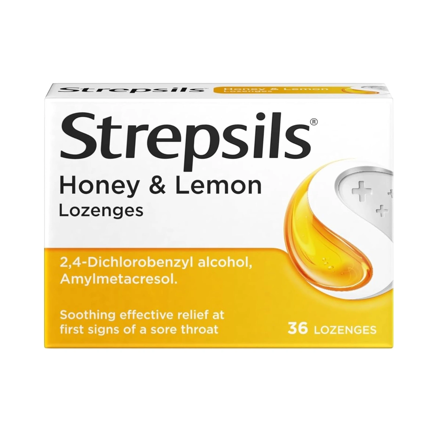 Strepsils Honey & Lemon Lozenges 36 Count